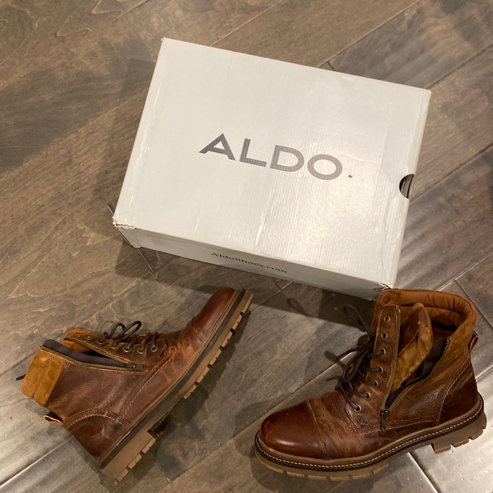 ALDO brown leather boots